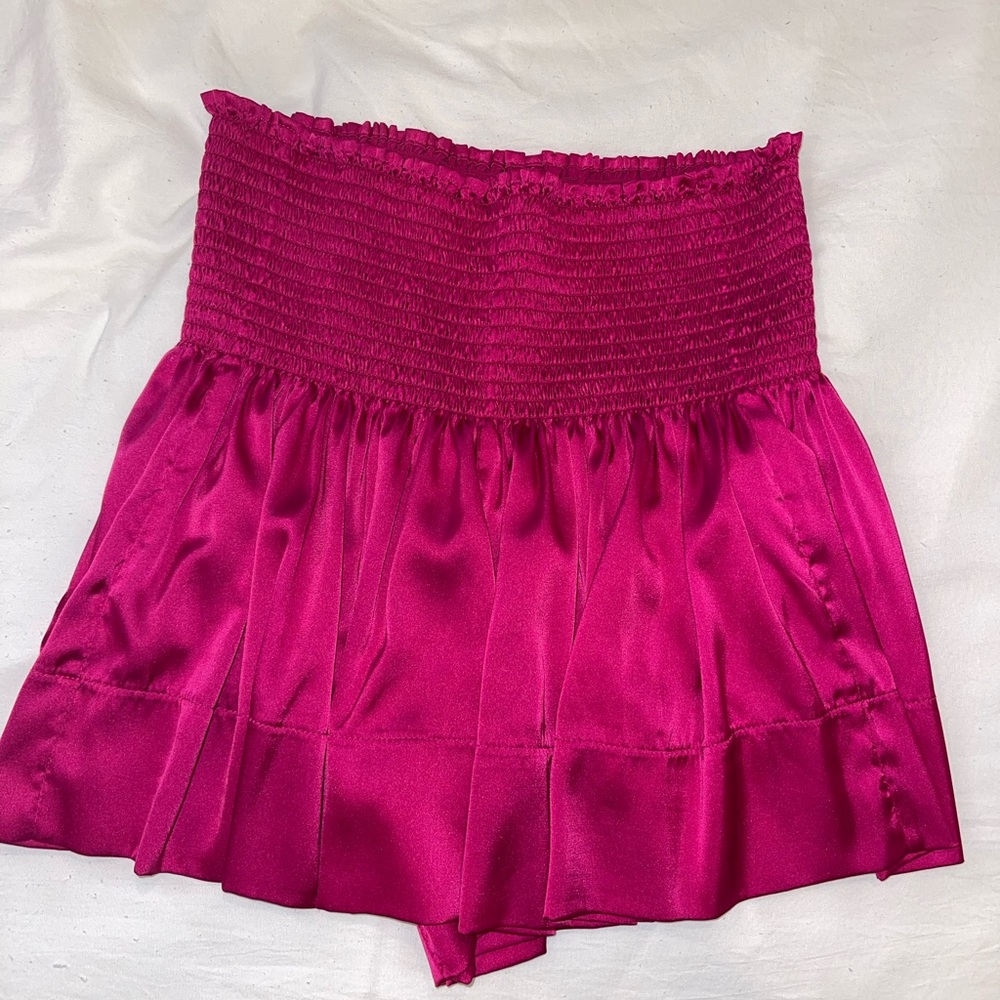 Elegant Pink Mini Skirt